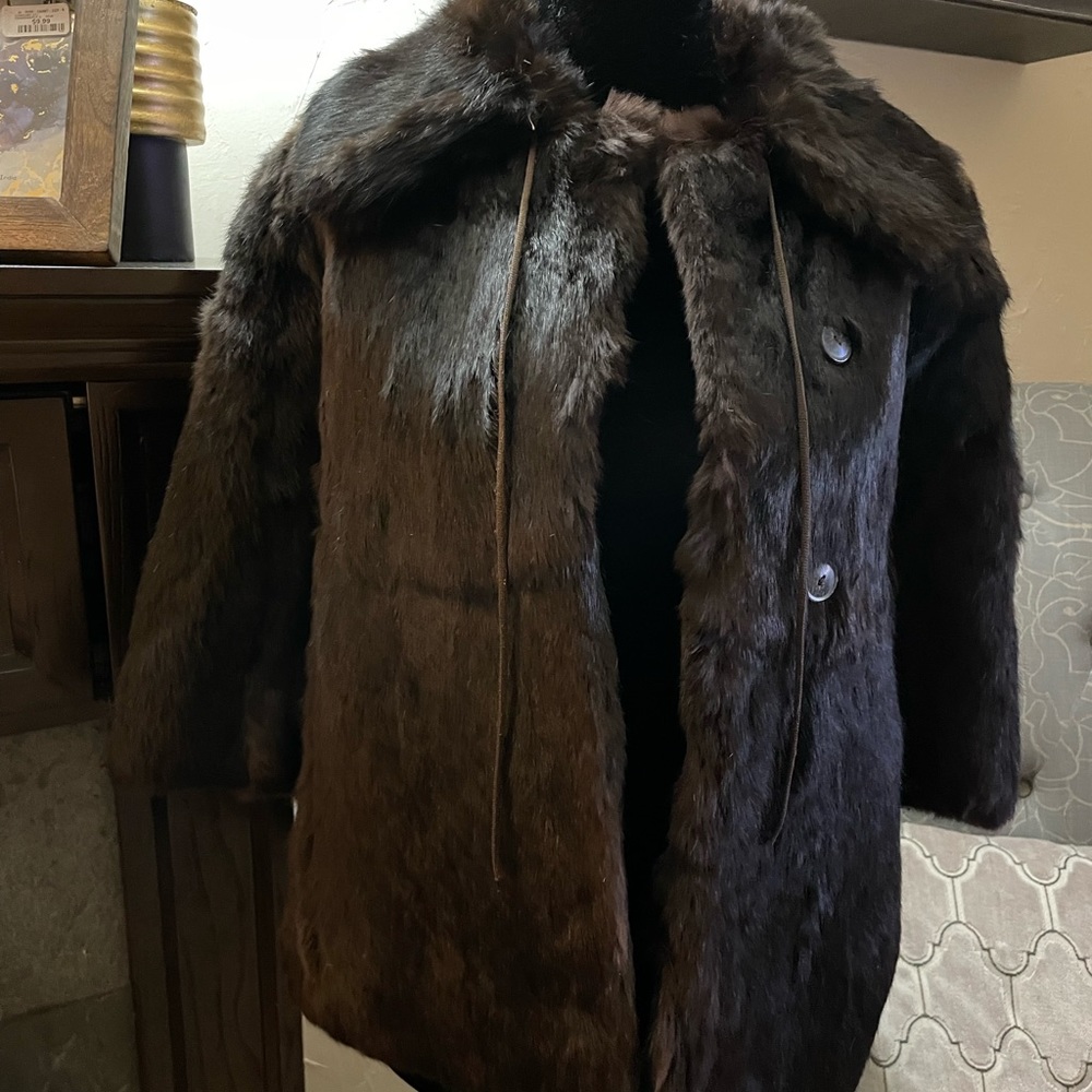Genuine Rabbit Fur Coat